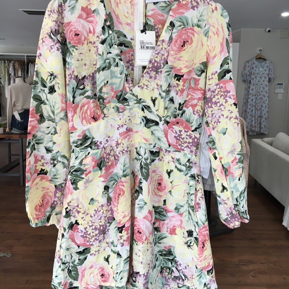 Faithfull the Brand Venissa Floral Print Romper